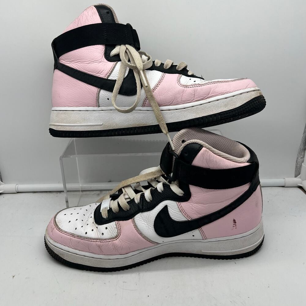 Nike Women’s High-Top Sneakers Pink Black White - Picture 2 of 9